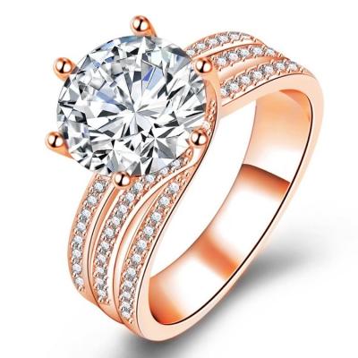 China 2022 most popular color wedding CLASSIC gold adjustable rose gold ring for sale