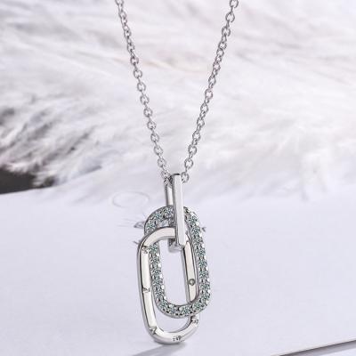 China Fashionable Classic Brass Anniversary China Letter Crystal Necklace Supply for sale