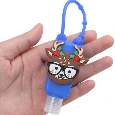 China China Key Holder Chain 30ml Hand Sanitizer Silicone Chain Bottle Holder for sale