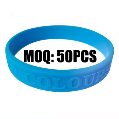 China Custom Hyperbola Silicone Rubber Kids Bracelet for sale