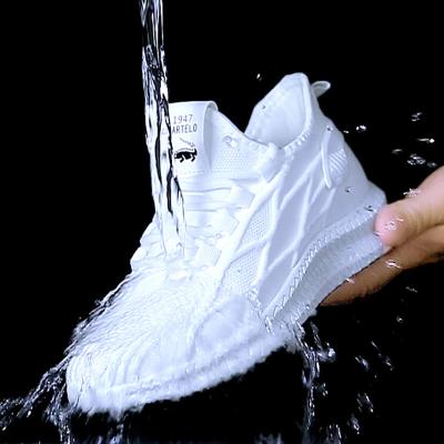 China 2023 Fashion Trend Quick Delivery Shoes New Fashion Breathable Mesh Sports Flat Men's Lace-Up Shoes Walking Shoes for sale