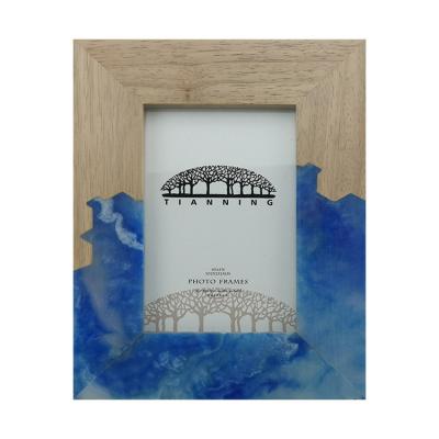 China Wood Guaranteed Suitable Quality Price Chevron Wood Picture Frame Wooden Inlay Frame for sale