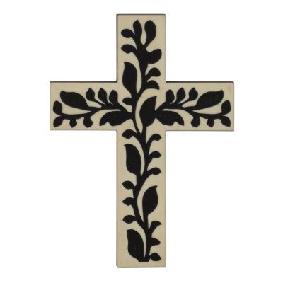 China Top Quality Antique Imitation Decorative Wall Crosses Wood Hanging Wooden Cross Wall Decor for sale