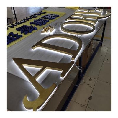 China Aluminum Outdoor Indoor Buildings Signs/Stainles Office 3d Letter Business Sign Steel Custom Logo Advertising Signs For Store for sale