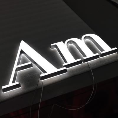 China 3D Energy Saving Brand Logo Custom Full Acrylic Light Up Sign Trimless Letter Led Channel Letters For Outdoor Sign Led Logo Sign for sale