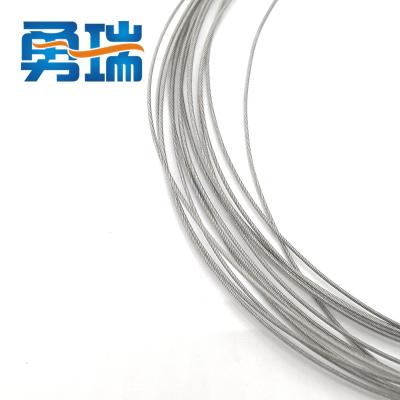 China Aircraft Factory Manufacture 304 Stainless Steel Wire Rope 1mm Nylon Coated Wire 7*7 Steel Cable for sale