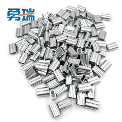 China ALLOY 8 Shaped Aluminum Ferrule For Stainless Wire Rope Sling M5 Wire Rope Fittings Sleeves Wire Rope Fittings for sale