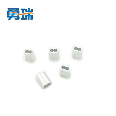 China ALLOY 8 Shaped M6 Aluminum Ferrule Wire Rope Fittings Sleeves Press Sleeves Cable Sleeve Alloy Ferrules for sale