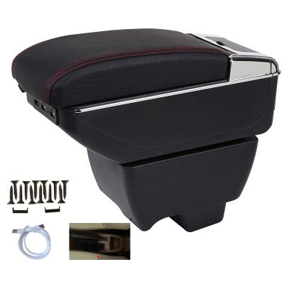 China Storage Box Fit For Mahindra Bolero Car Interior Accessories USB Charging Center Seat Armrest Storage Box Cup Holder Car Armrest Box for sale