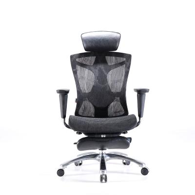 China Sihoo V1 Ergonomic Adjustable High Back Arm (Height) Adjustable Office Chair Mesh With Footrest for sale