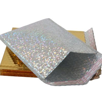 China Packaging Bubble Bag Black Gold Shockproof Aluminized Purple Bubble Bag For Shipping for sale