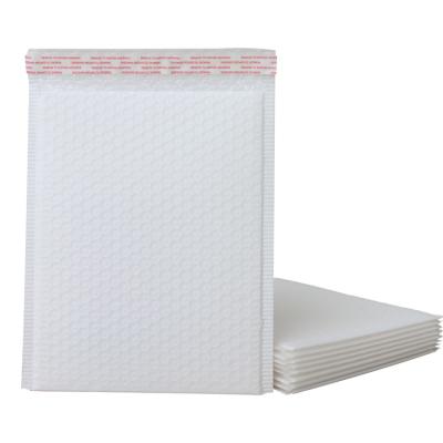 China Packaging Hot Saling Matt White Film Self-sealed Metallic Bubble Mailers Envelopes Gift Bags for sale