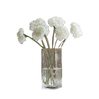 China Simulation Natural Flower Decoration Mother's Day Carnations Artificial Flower Touch Carnations for sale