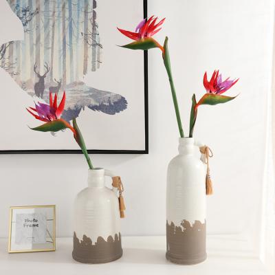 China Strelitzia 2021 New Product Natural Touch Real Reginae Aiton Artificial Touch, Nice Artificial Paradise Flower Stem Skybird Flower for sale