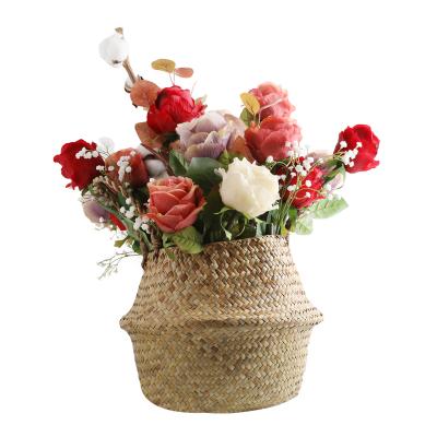 China Artificial Flowers Rose Buds Silk Floral Noble Real Touch Rose Wedding Valentine's Day Decorative Artificial Natural Touch Wholesale for sale