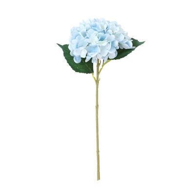 China Natural Touch Artificial Flowers Wedding Arches Two-leaf Home Hydrangea Road Lead Flower Decoration Artificial Flowers for sale