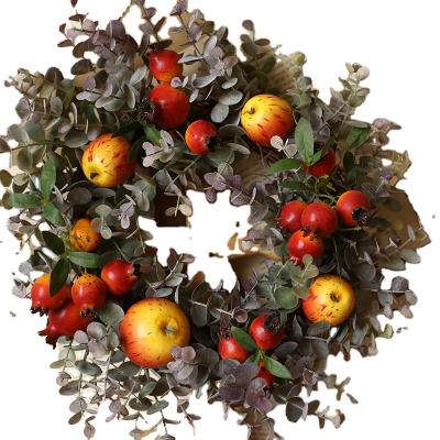 China Wholesale Contact 2021 Hot Selling Natural Christmas Nature Pine Cone Wreath Decoration for Indoor and Outdoor Decorative Flowers and Greenery Garland for sale