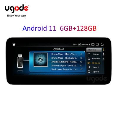 China Ugode Android 11 Car 6GB+128GB GPS Multimedia Automotive Stereo For Benz GLA/CLA/A Radio Player 4G SIM Carplay for sale