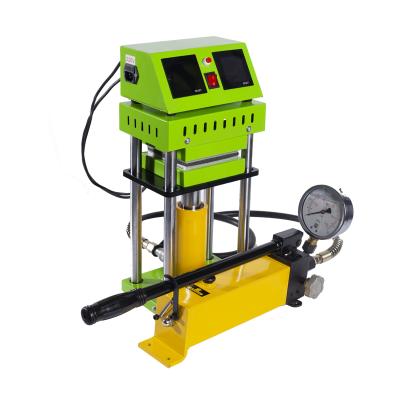 China Hotels Mini Rosin Press 12*12cm Hydraulic Heat Press Bond 15 Ton Double Rosin Heat Press for sale