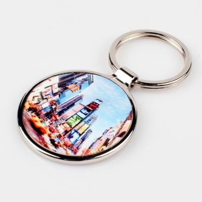 China Factory Price Durable Sublimation Round Shape Metal Blank Key Chain For Promotional Gifts for sale