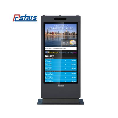 China 75 Inch Outdoor Waterproof Floor Standing Outdoor Touch LCD Screen Monitor Kiosk Advertising Digital Signage Display Billboard for sale