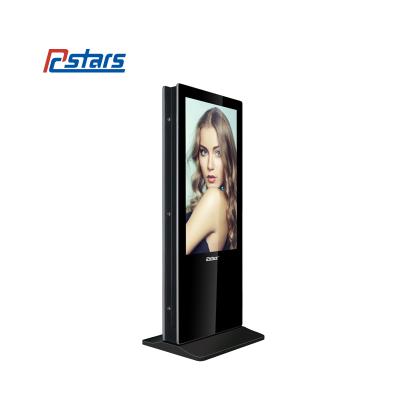 China 49 Inch Indoor Double Sided Free Standing LCD Display Touch Screen Vertical Monitor Kiosk Interactive Advertising Digital Signage for sale