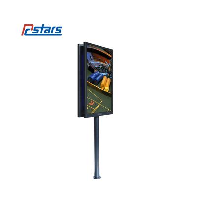 China Indoor 24 Inch Double Sided Free Standing LCD Display Touch Screen Vertical Monitor Kiosk Interactive Advertising Digital Signage for sale