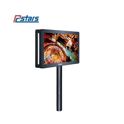 China 22 inch double sided free standing lcd display vertical touch screen monitor kiosk interactive advertising digital signage RCS-220DM-H for sale