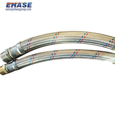 China Flexible Stainless Steel EPDM Hose Tube Braided EPDM Hose With Brass Fittings Steel Braided Rubber Hose 1/2