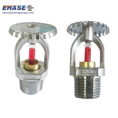 China Automatic Fire Fighting Sprinkler System UL Listed Brass Straight Type Fire Sprinkler Head for sale