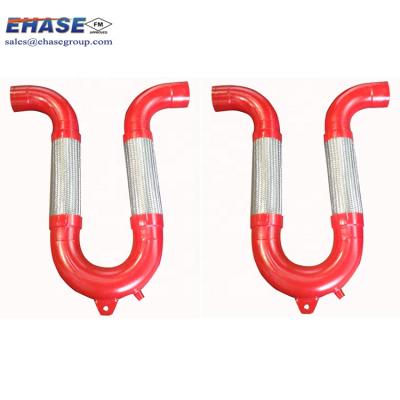 China Compensate All Steering Movement FM Welded 304 Metal Braided Fitting Stainless Steel Bellows Joint Tube Pipe U-Loop for sale