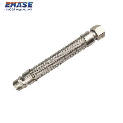 China Stainless Steel SS304/SS316/SS321 Braided Hose Manufacturers With Flexible Metal Bellow Male Female Joint Hose for sale