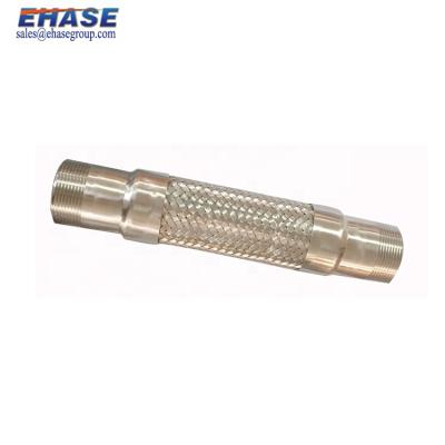 China Connecting To Hose System Metal Pipe Installation Corrugated Bellows NPT / BSP Male Connector for sale