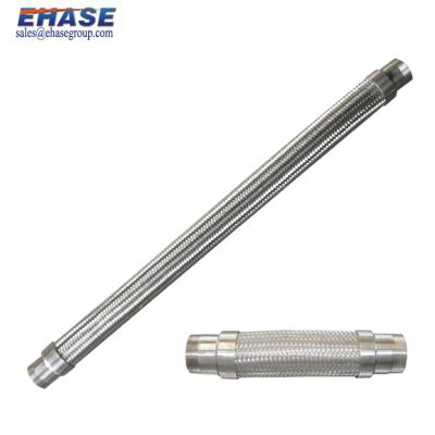 China Connecting installation to corrugated convoluted flexible braided hose system stainless steel hose BSP or NPT thread flexible hose for sale