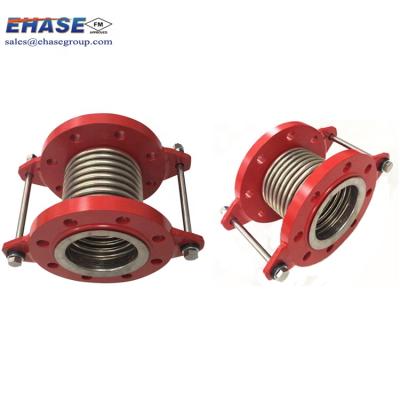 China Absorb Vibration and Reduce Noise Flexible Corrugated Tube 304 Bellows Flexible FM Stainless Steel Pipe Joint System for sale