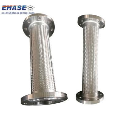 China Deformation Joint To Compensate For Uneven Clamp Type FM Flexible Metal Braided Hose Stainless Steel Braided Hose for sale