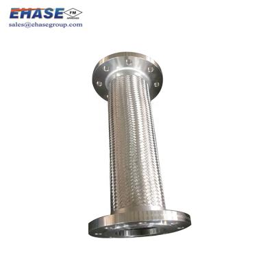 China Deformation Joint To Compensate For Uneven Settlement FM Floating Loose Flange Metal Braided Stainless Steel Flexible Hose Joint Connection for sale