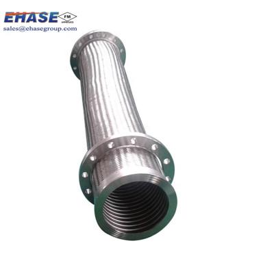 China Deformation joint to compensate stainless steel uneven flange FM regulation metal flexible corrugated pipe the flexible pump connection pipe for sale