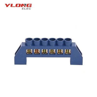 China YL-001 6Ways Electrical Installation Whole Plastic Cover Natural Screw Terminal for sale