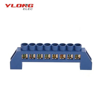 China Electrical Installation YL-001 All Plastic Cover Screw Terminal Block 8Ways for sale