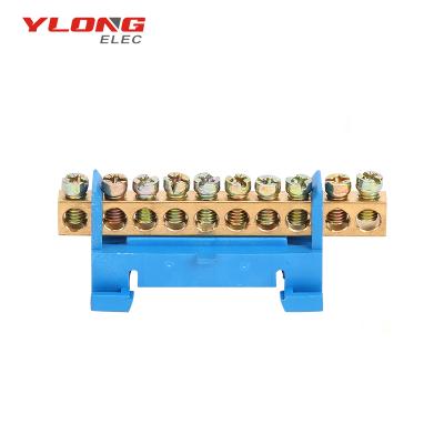 China YL-003 BlueTerminal 10Ways Electric Natural Installation Screw With Plastic Holder for sale