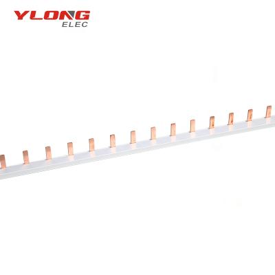 China MCB Electrical Busbar Installation YL-101 Pin Type Copper 1P 1.5*7 63A for sale