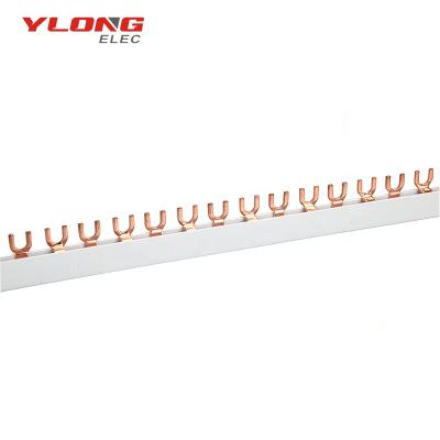 China Installation YL-302 U Type Electrical Busbar 2P 2.0*10 100A Fork MCB for sale