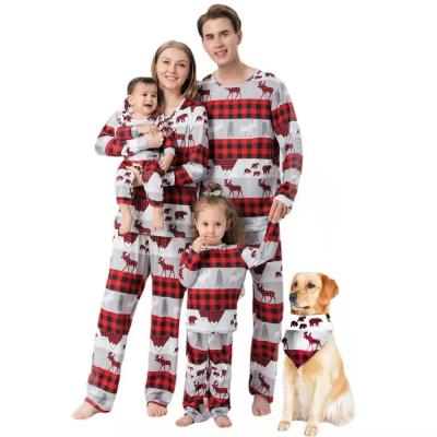 China Familiar holiday breathable pijama fashion navidad pajamas set 2022 Christmas family matching pajamas for sale