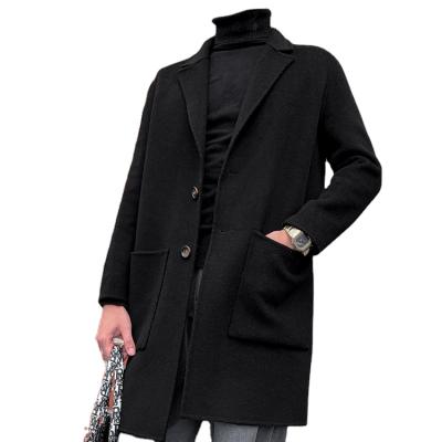 China Comfortable European Style Clothing Male Mens Ditch Coats Winter Cashmere Breathable Mens Wool Overcoat for sale