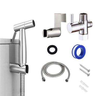 China Without Needle China Italy Quality Shower Spout Tool STAINLESS STEEL Sensitive Bidet Cleaning Sprayer for sale