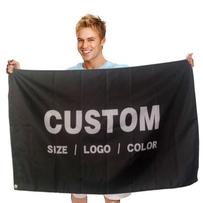 China Hanging Displays Wholesale optional size digital printing 3x5 ft outdoor activity rectangle custom flag for sale