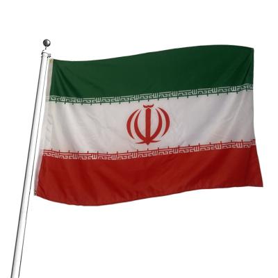 China Healthcare Institutes Wholesale promotion 3*5FT custom flag polyester thickened flag custom Iran flag with brass buckle for sale