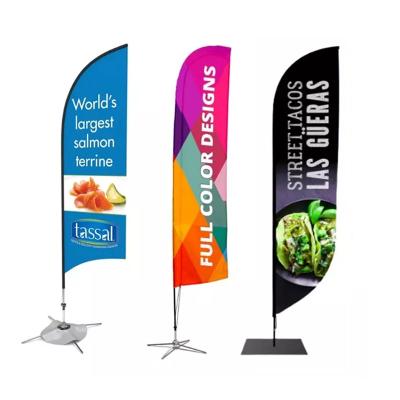 China Hanging Displays Promotion Feather Flag Flying Flags and Banners accessory Custom advertising beach flags for sale