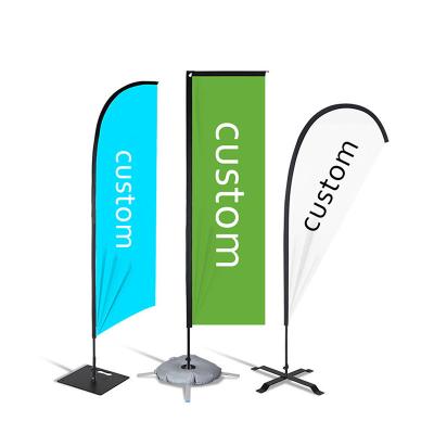 China Hanging Displays Feather Outdoor Flag for Promotion Custom Advertising Outdoor Beach Flags for sale